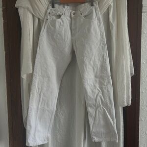 Levi's Women's Straight Leg White Jeans